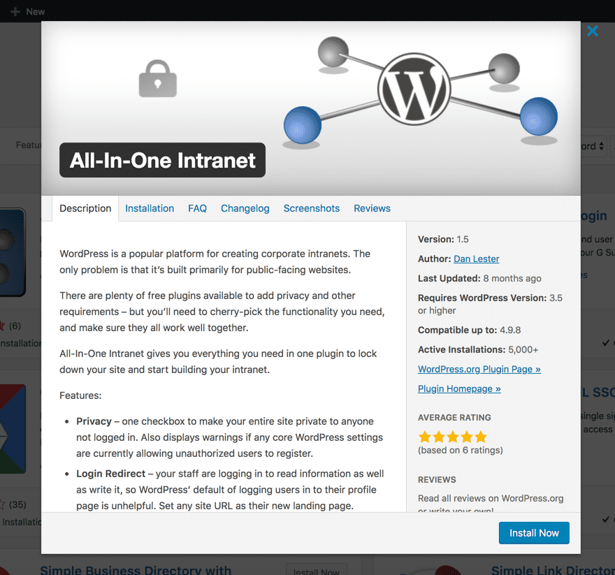 WordPress Intranet