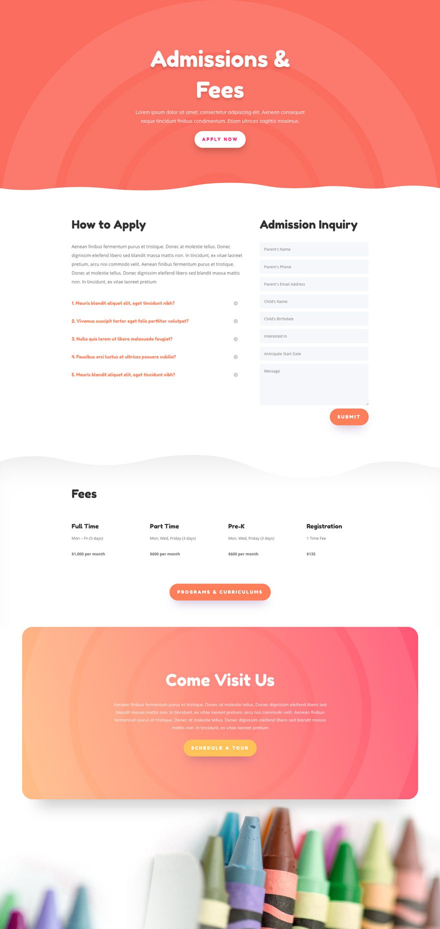 divi daycare layout