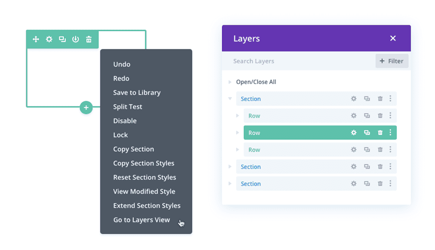 layers view