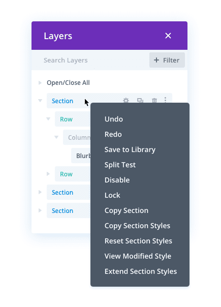 layers view