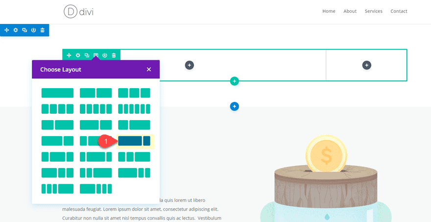 divi pop-out menu