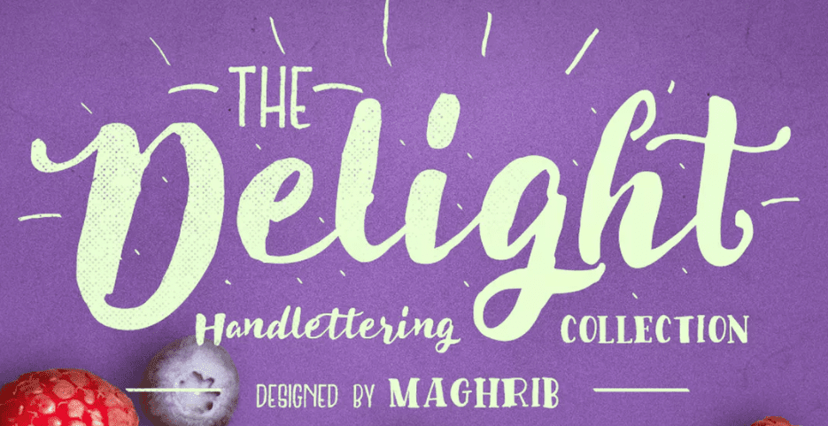 The Delight font.