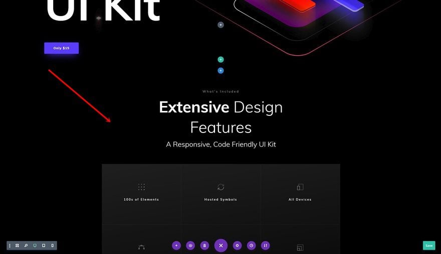 ui kit landing page