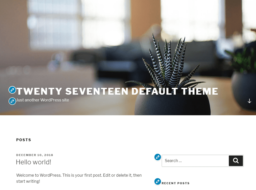 Twenty Nineteen 2019 Default Theme