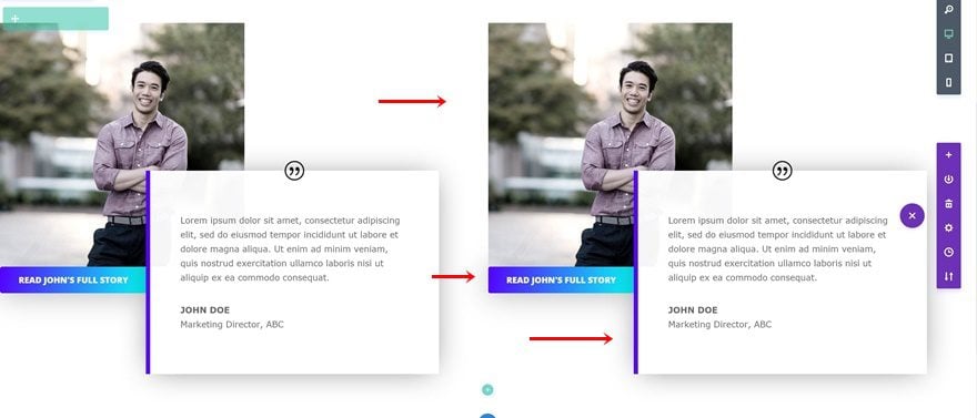 divi testimonial module