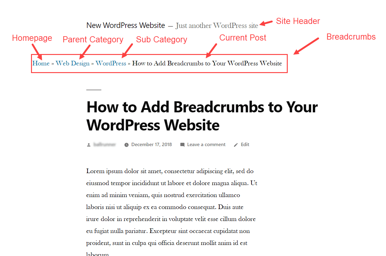 breadcrumbs wordpress