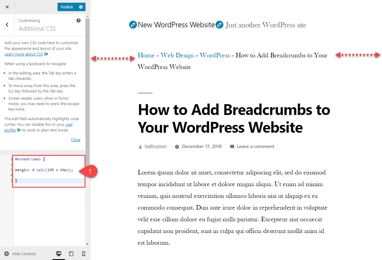 breadcrumbs wordpress