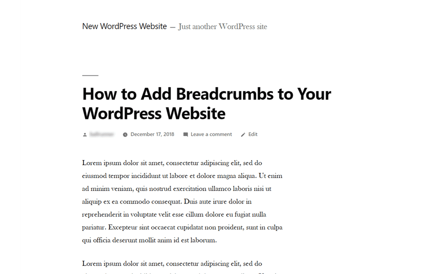 breadcrumbs wordpress