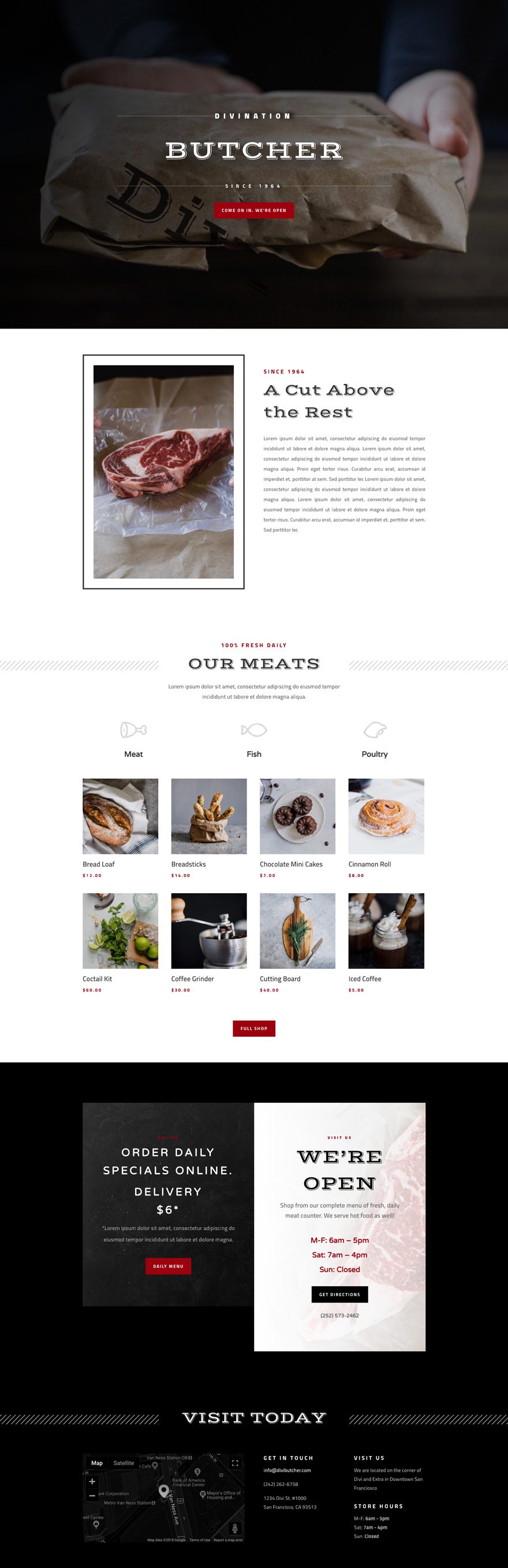 Get A Free Butcher Layout Pack For Divi Elegant Themes Blog