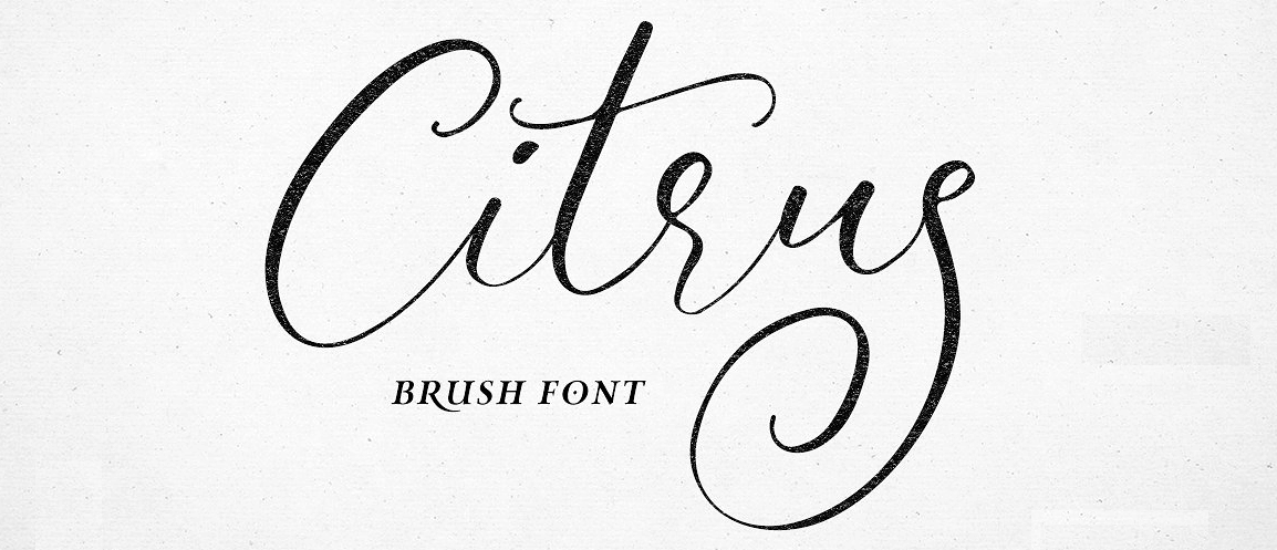 An example of the Citrus font.