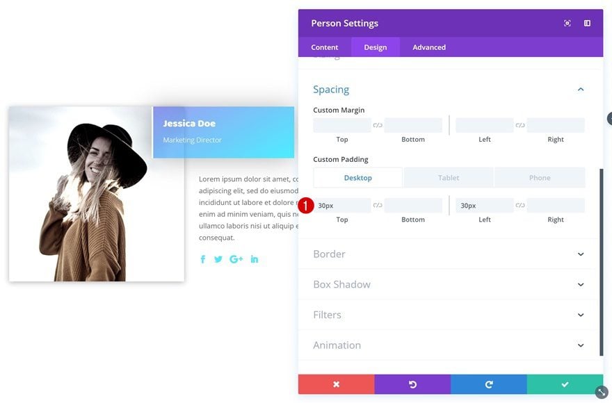 divi person module