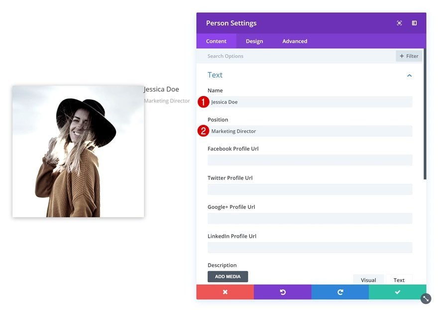 divi person module