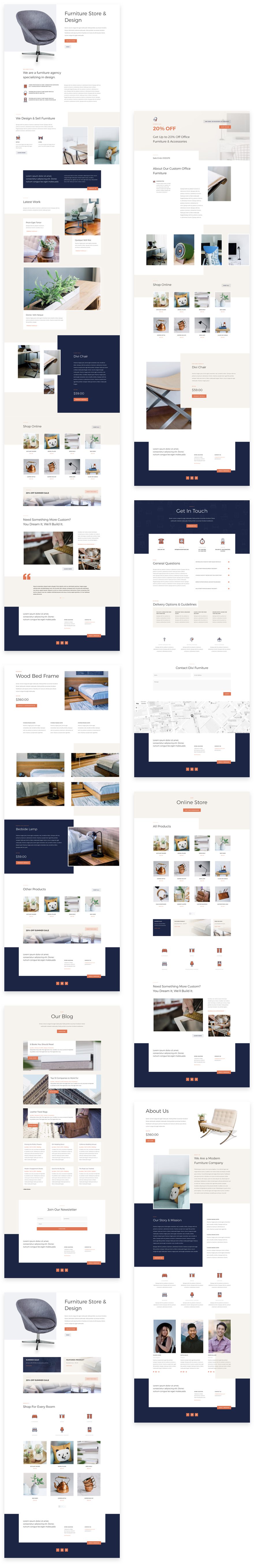 Get A Free Furniture Store Layout Pack For Divi Ac Repair Pros