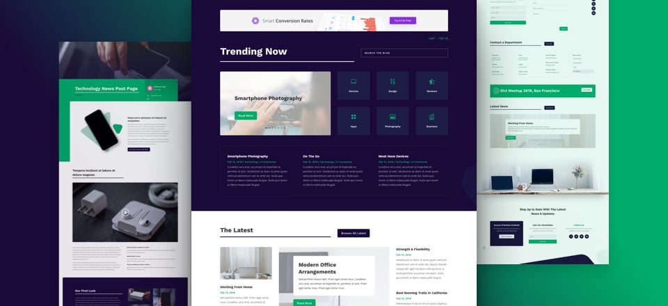 Get a FREE Technology News Layout Pack for Divi