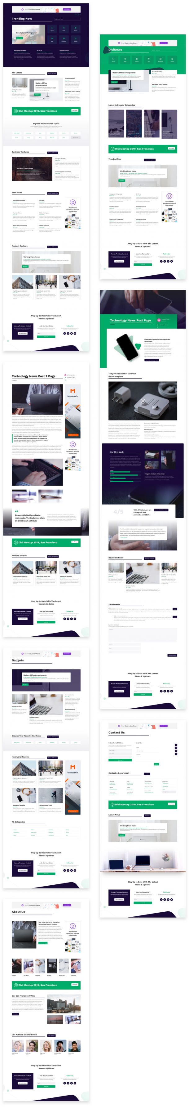 Get a FREE Technology News Layout Pack for Divi - Ask the Egghead, Inc.