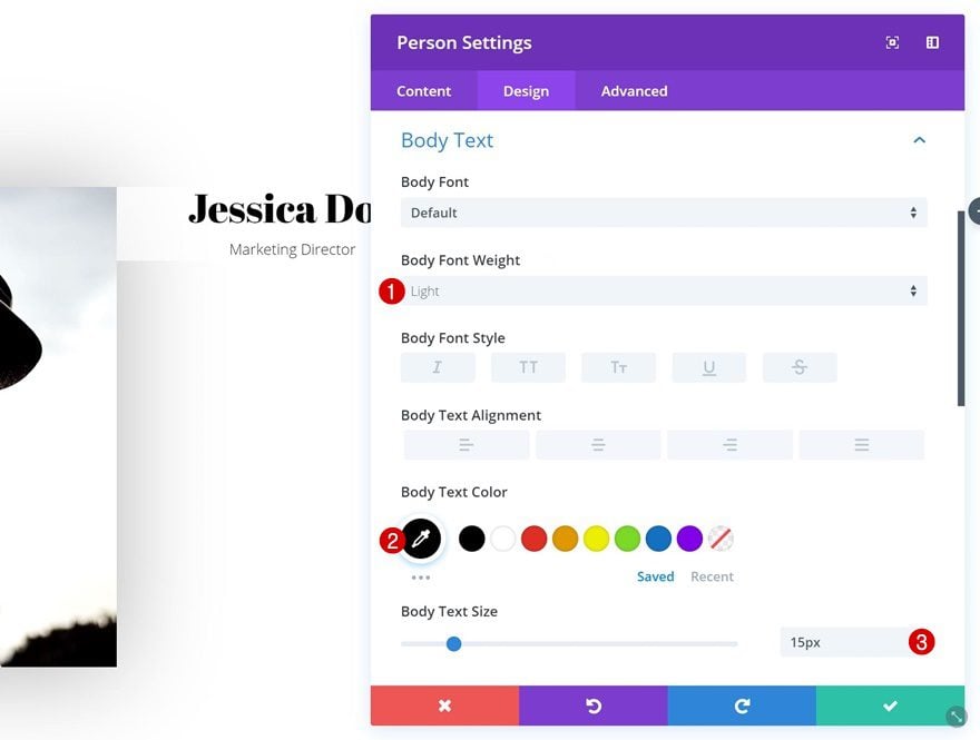 divi person module