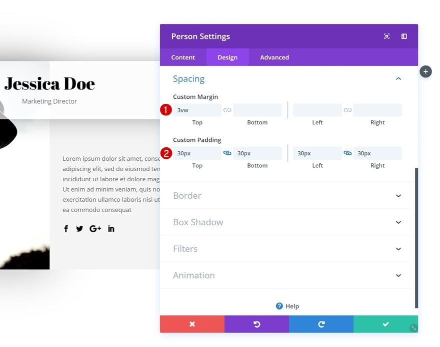 divi person module