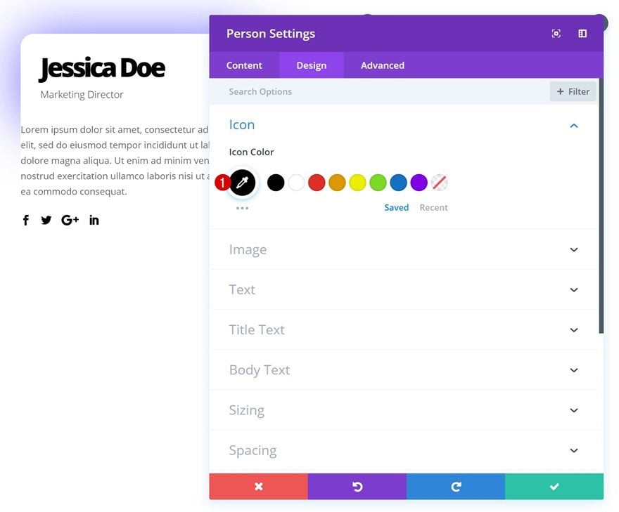 divi person module