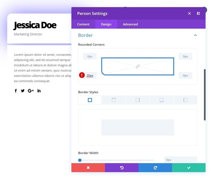 divi person module