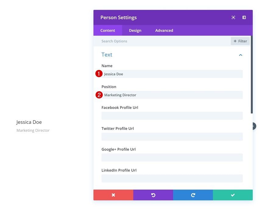 divi person module