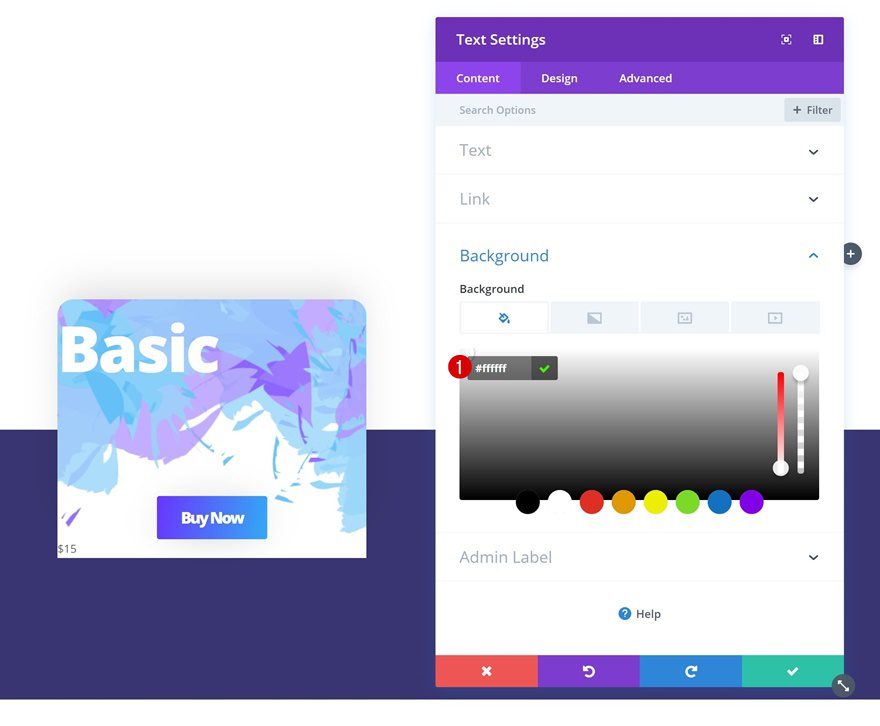 styling a pricing table