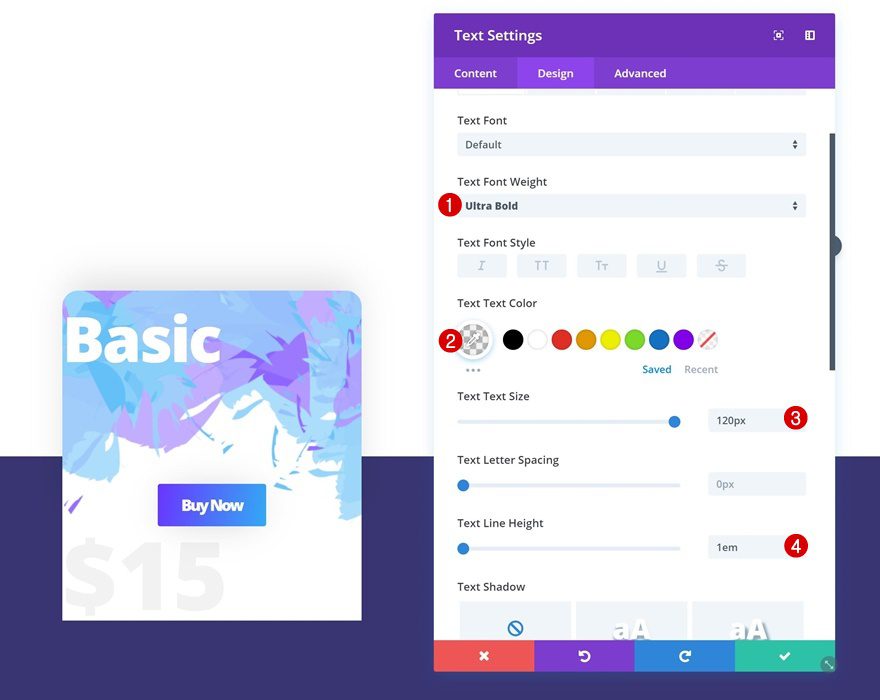 styling a pricing table