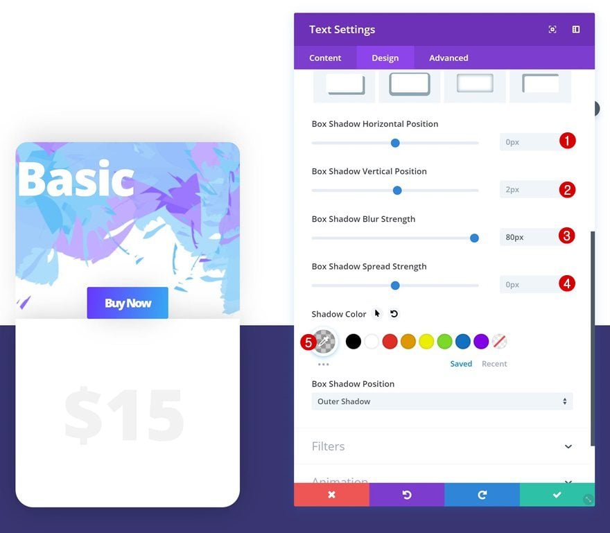 styling a pricing table