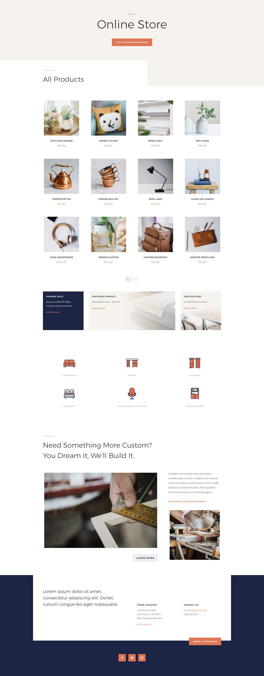 furniture store layout pack