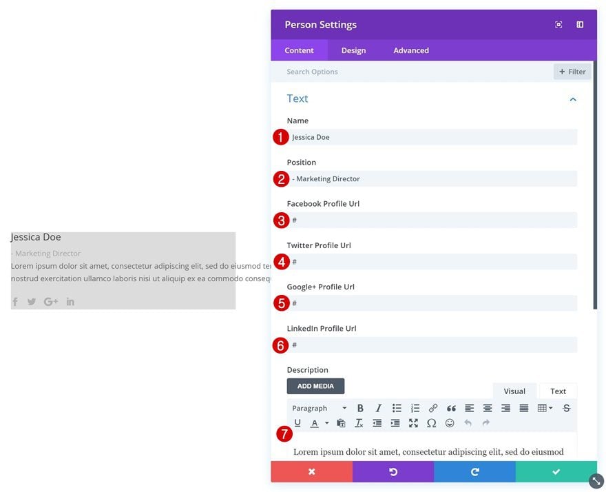 divi person module