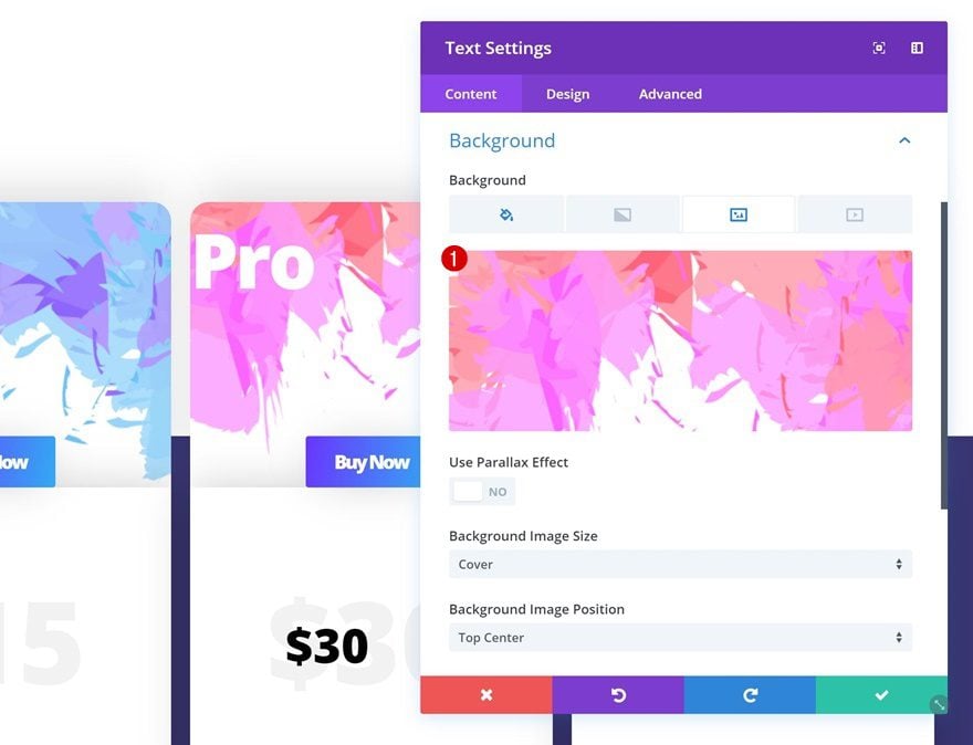 styling a pricing table