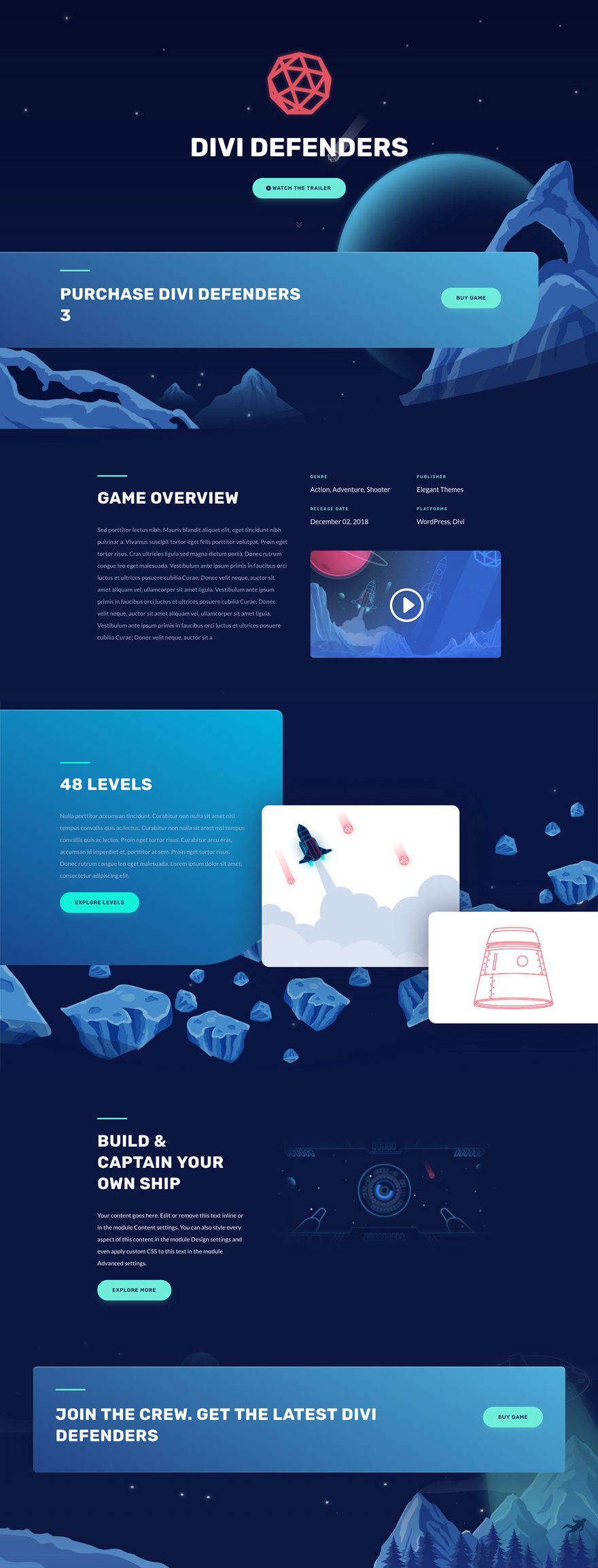 gaming layout pack