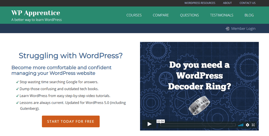 Free Wordpress Course