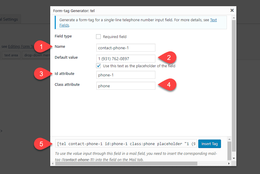 Contact form 7 inline labels