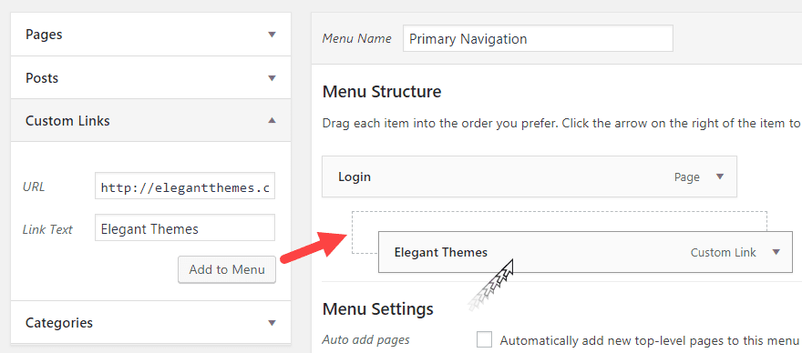 Créer une structure de menu WordPress personnalisée