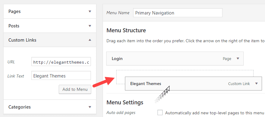 Creating a Custom WordPress Menu Structure