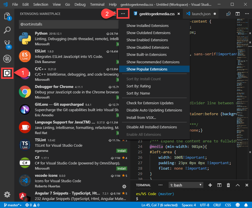 Visual Studio Code or VS Code