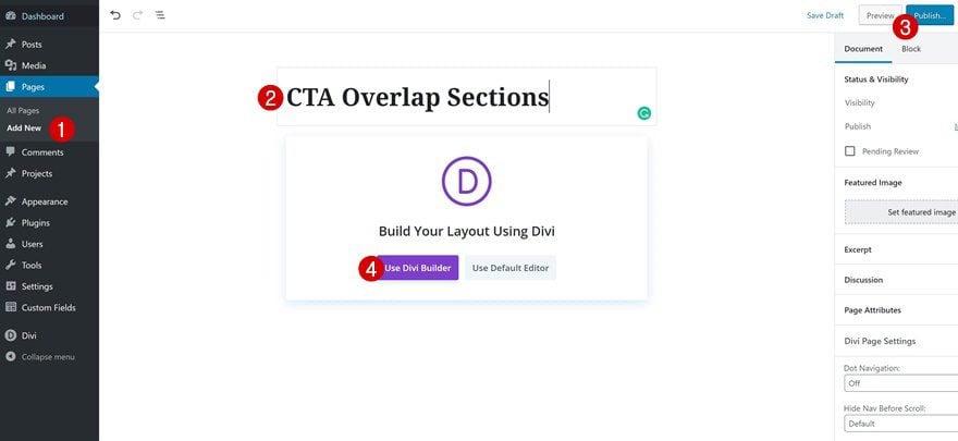 overlap sections