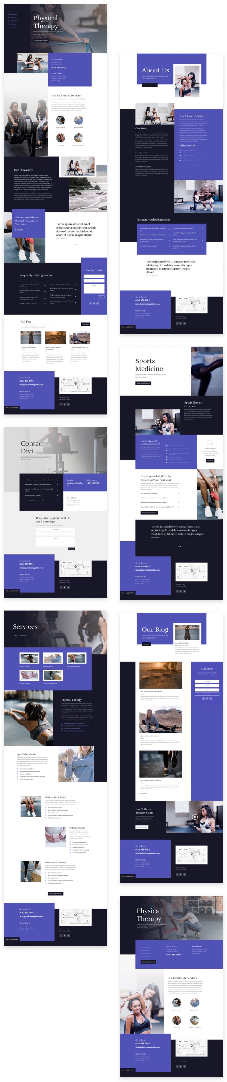 Get a FREE Physical Therapy Layout Pack for Divi