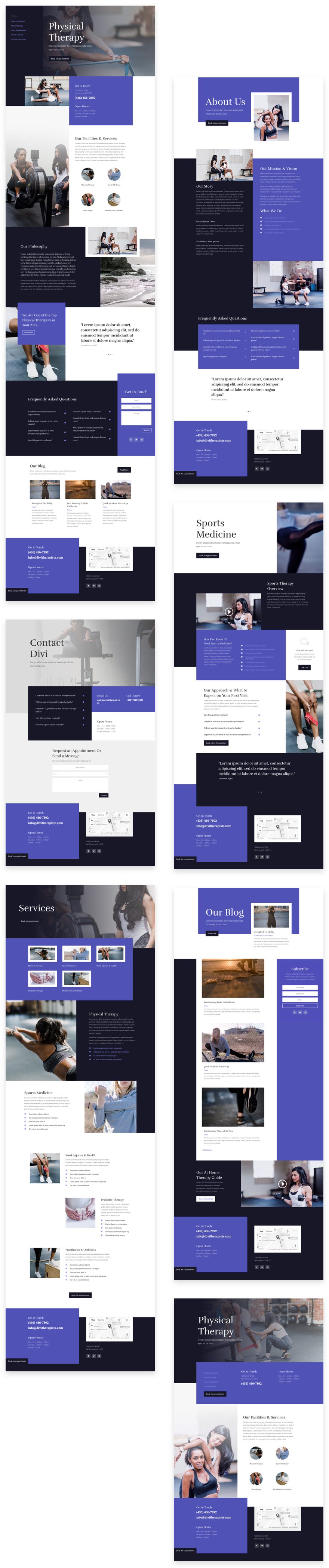 physical therapy layout pack