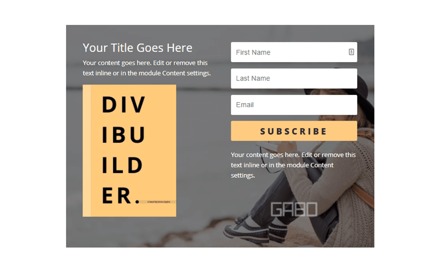 divi email opt-in module