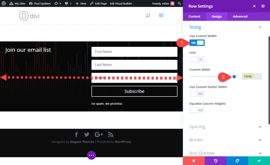 divi email opt-in module