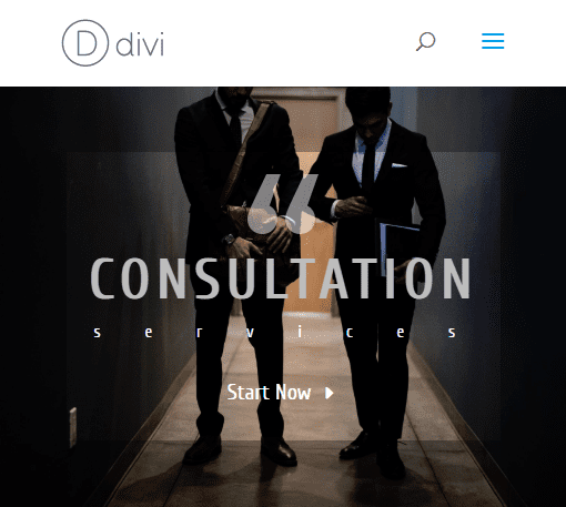 divi header module