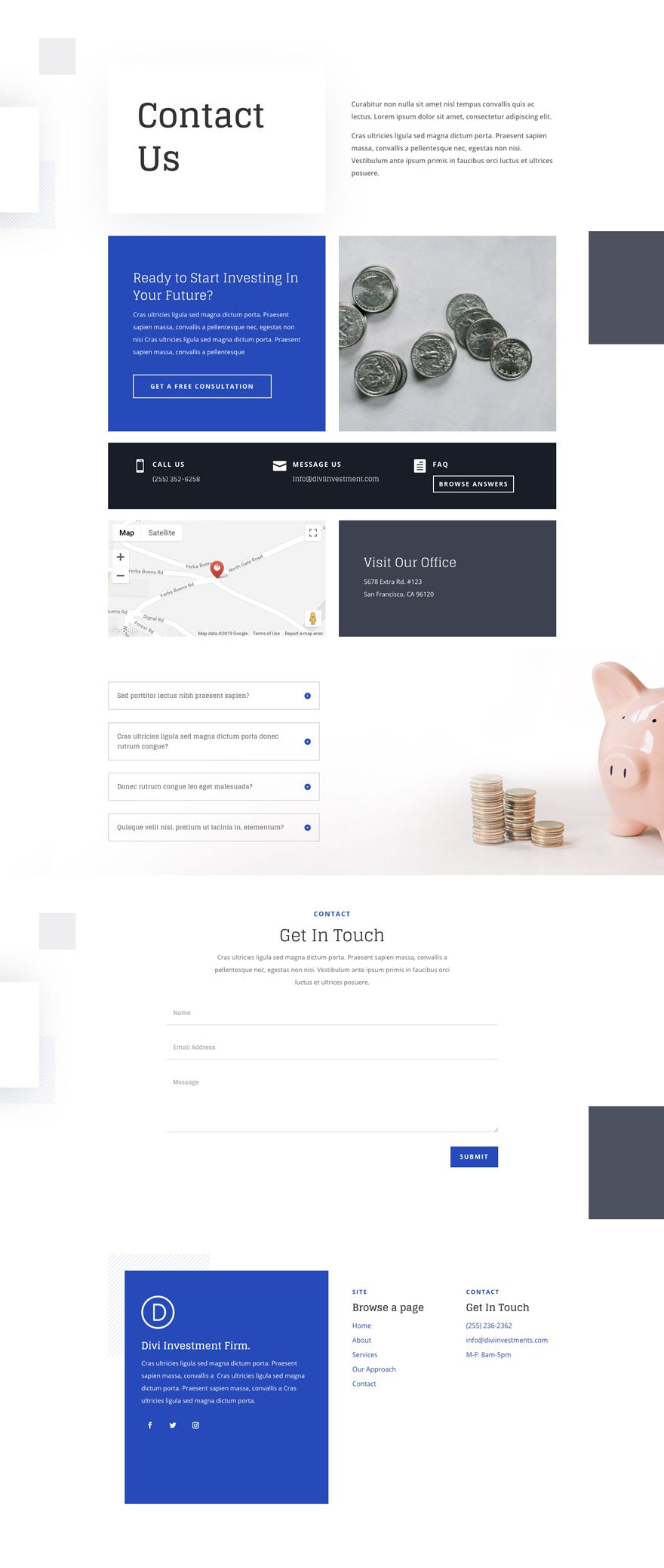 investment company layout pack