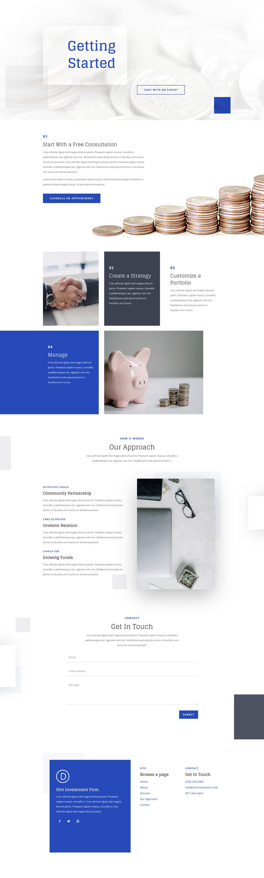 investment company layout pack