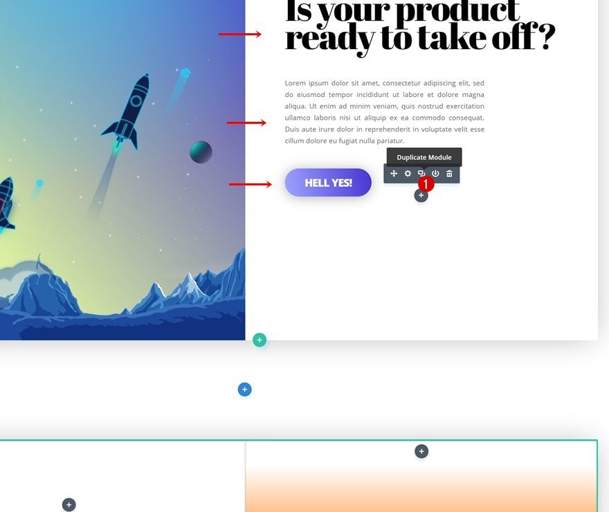 gradient background on hover