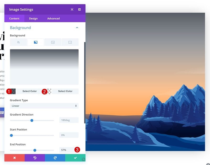 gradient background on hover