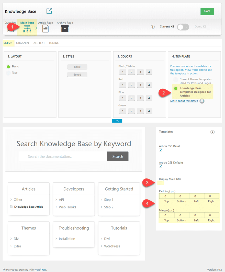 divi knowledge base