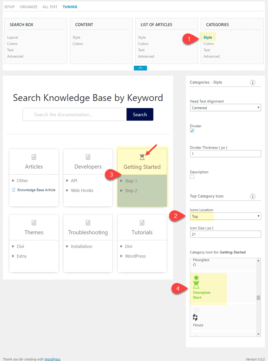 divi knowledge base