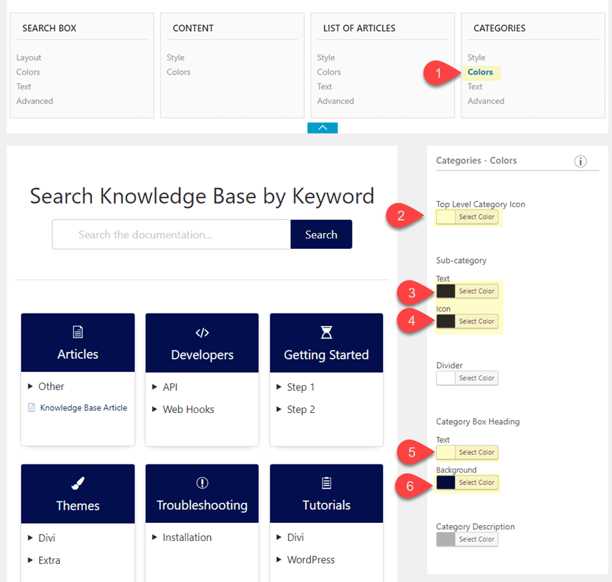 divi knowledge base