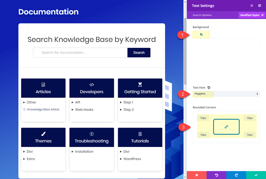 divi knowledge base